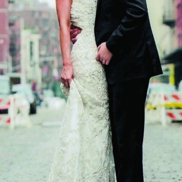 4 Stephen Yearick #13844 Ivory Bead Wedding Dress - Picture 2 of 6